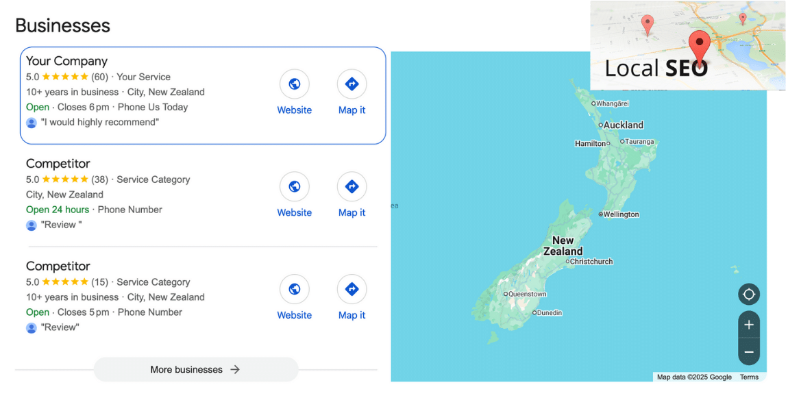 Local SEO - Google Business Profile NZ